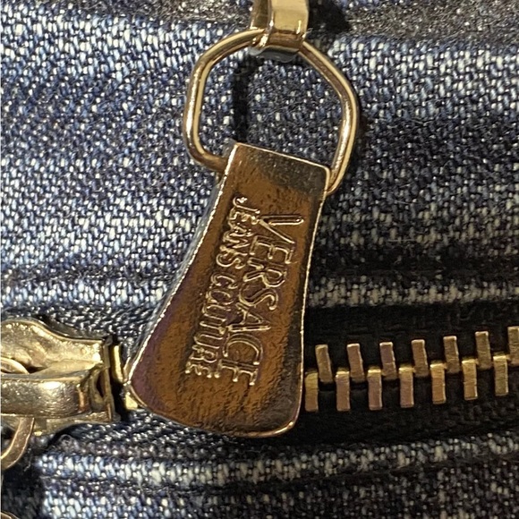 Versace Denim Jeans Vintage 90’s Size 31 Italy Ladies distress - Picture 6 of 12